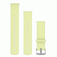 Quick Release Bands (22 mm) - Citron silicone , silver hardware  - 010-13406-11 - Garmin